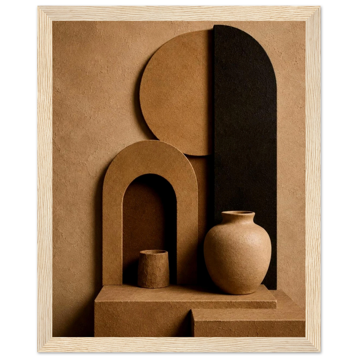 Modern Terra 3D Organic Abstract Wall Art