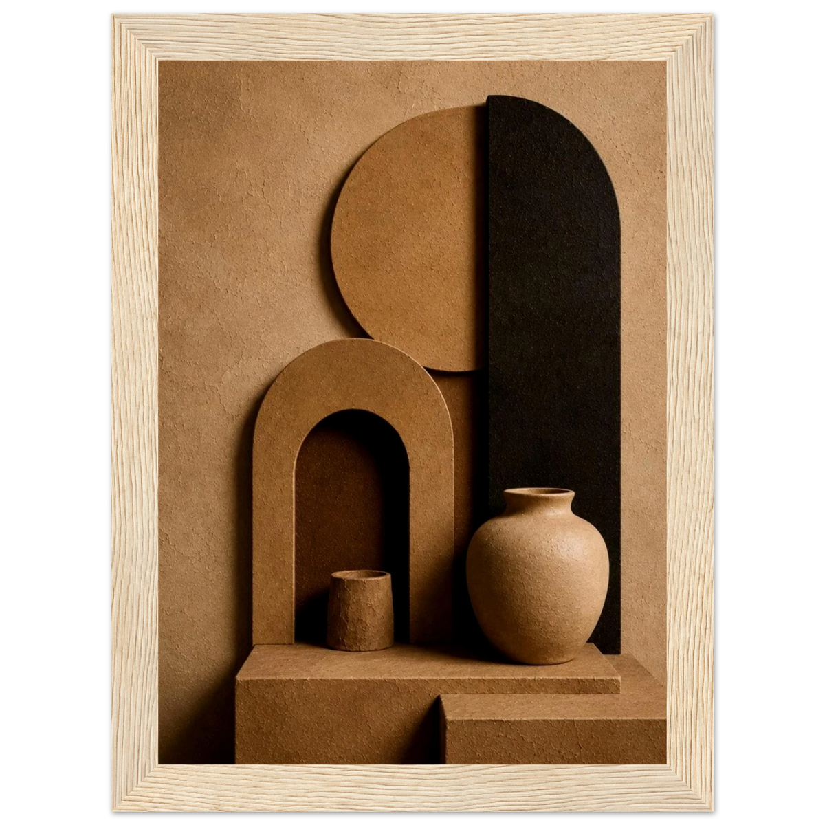 Modern Terra 3D Organic Abstract Wall Art