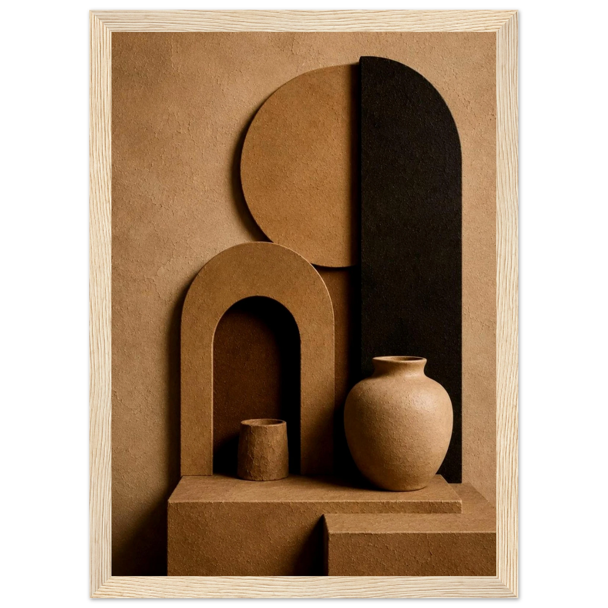 Modern Terra 3D Organic Abstract Wall Art
