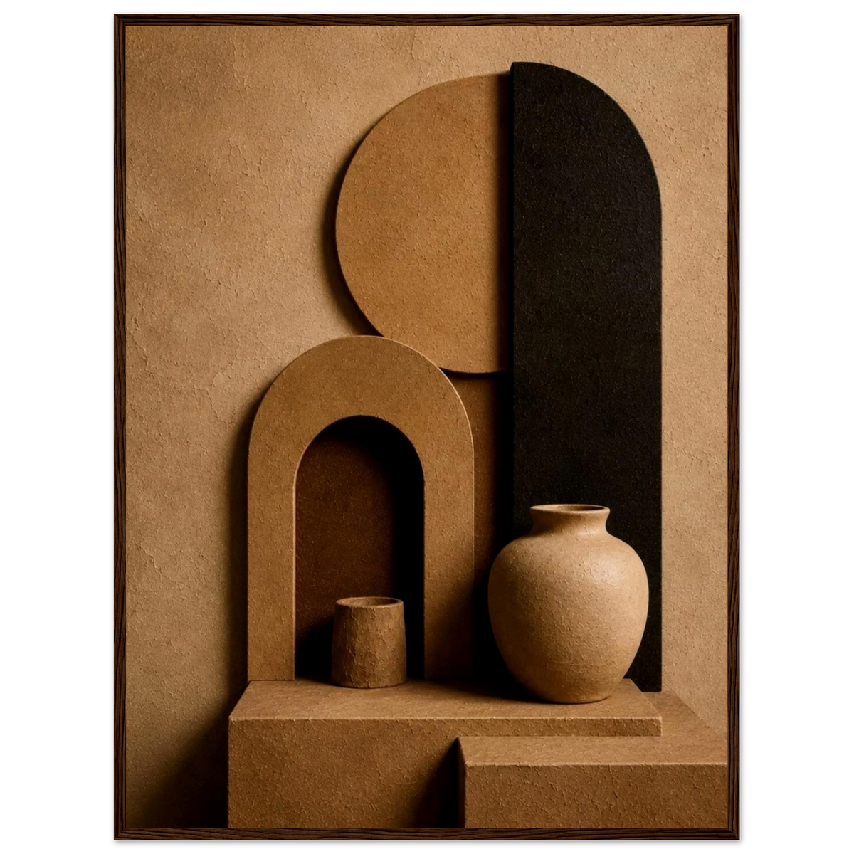 Modern Terra 3D Organic Abstract Wall Art
