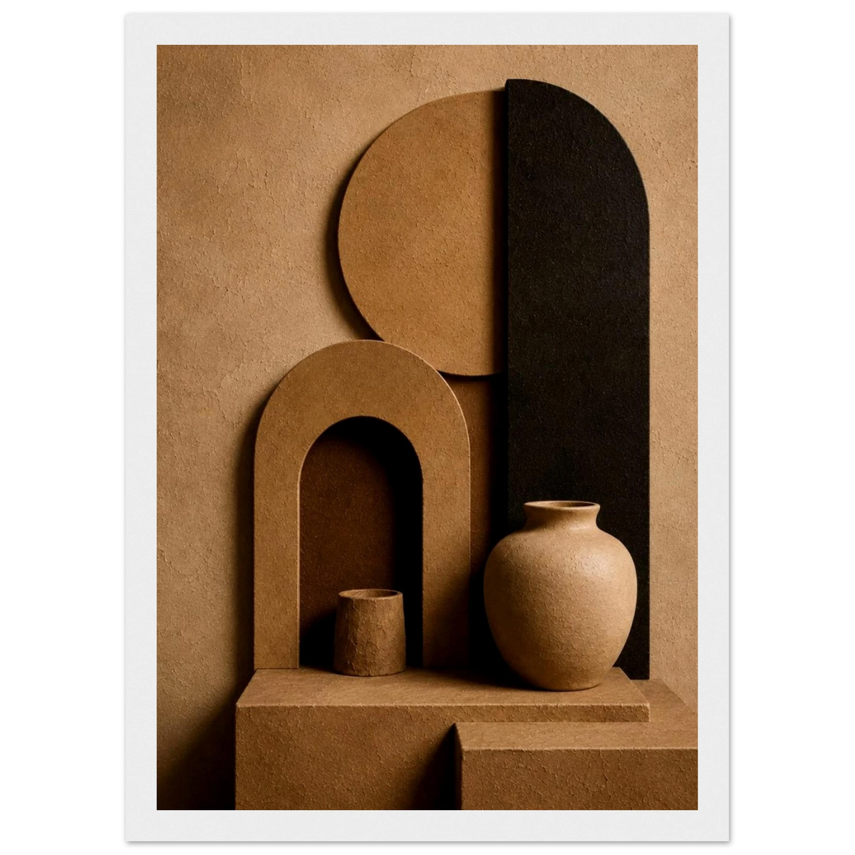 Modern Terra 3D Organic Abstract Wall Art