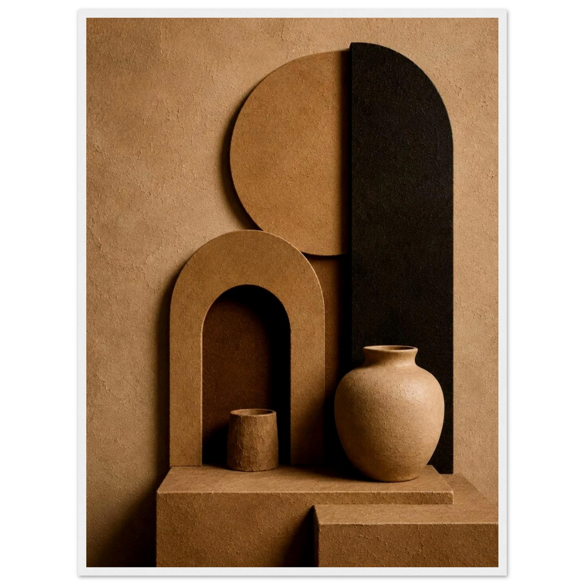 Modern Terra 3D Organic Abstract Wall Art