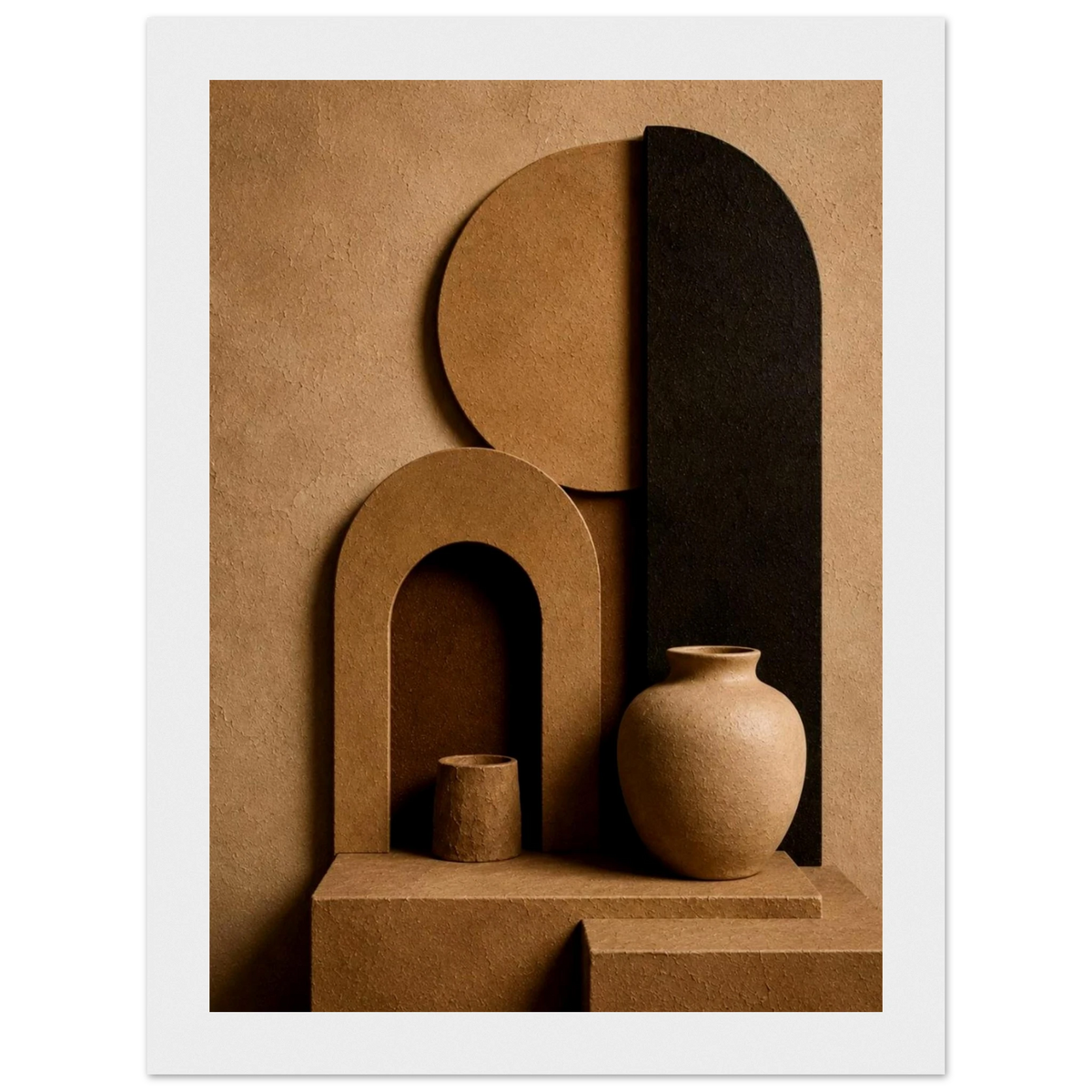 Modern Terra 3D Organic Abstract Wall Art