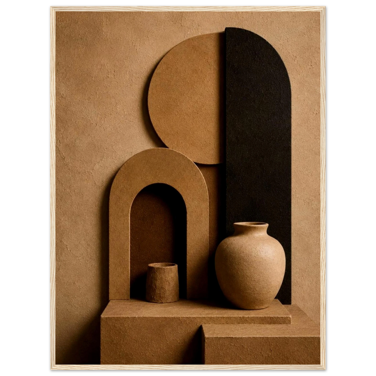 Modern Terra 3D Organic Abstract Wall Art