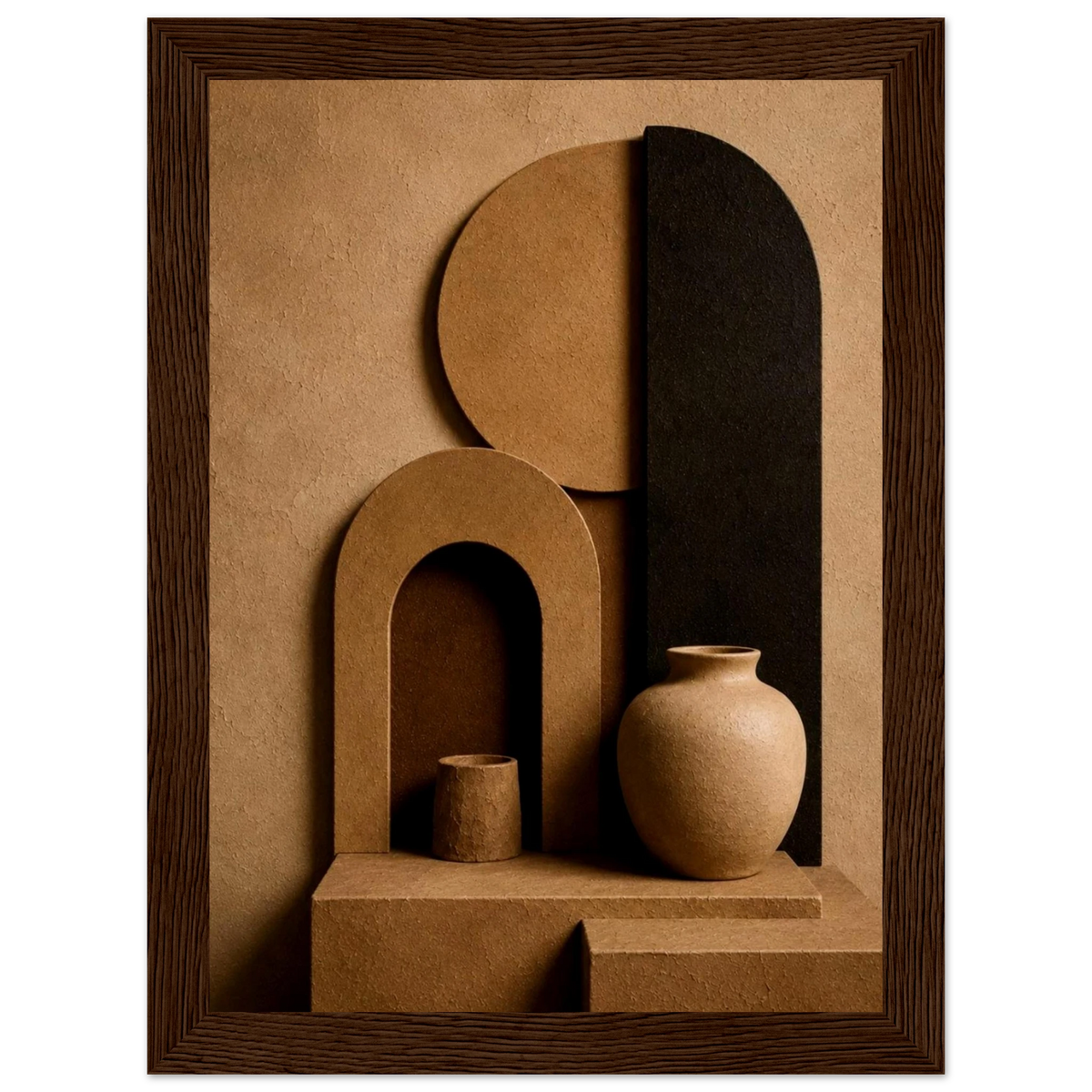 Modern Terra 3D Organic Abstract Wall Art