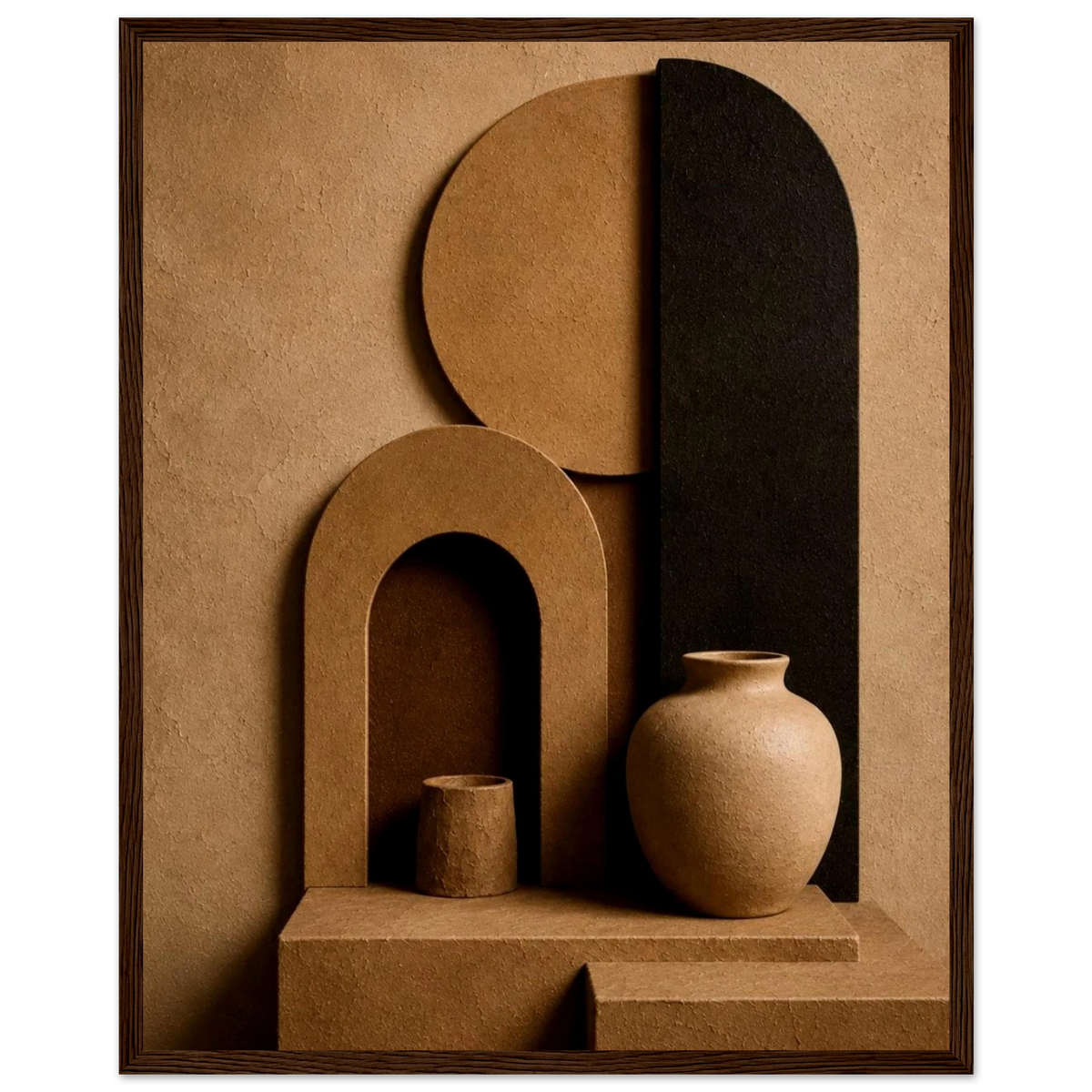 Modern Terra 3D Organic Abstract Wall Art