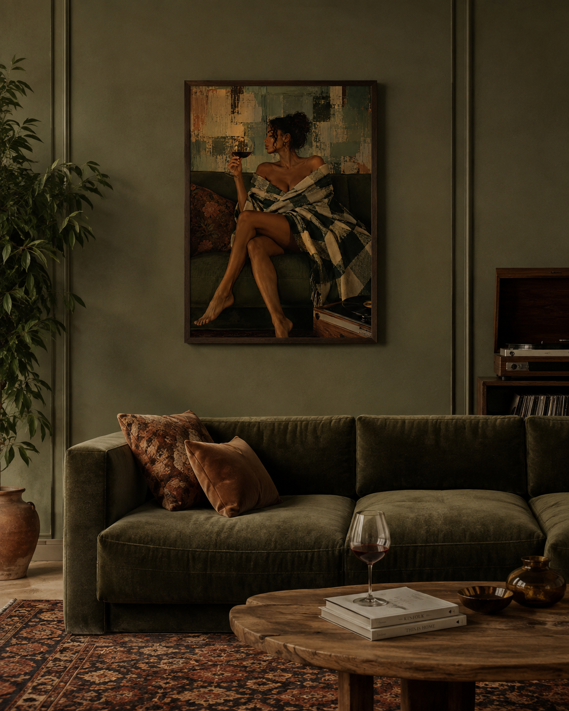 Vintage Wine & Vinyl Wall Art Printable