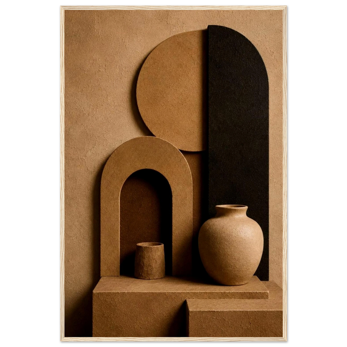 Modern Terra 3D Organic Abstract Wall Art