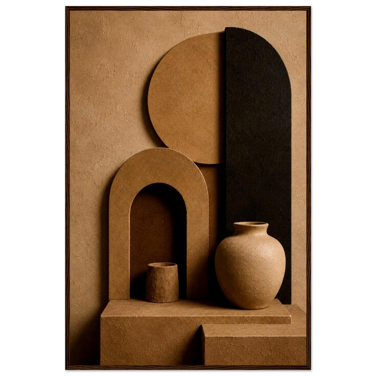 Modern Terra 3D Organic Abstract Wall Art