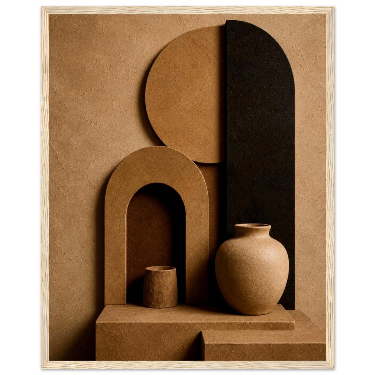 Modern Terra 3D Organic Abstract Wall Art