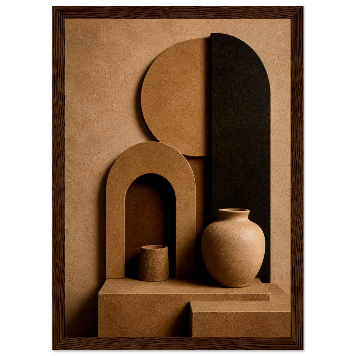 Modern Terra 3D Organic Abstract Wall Art