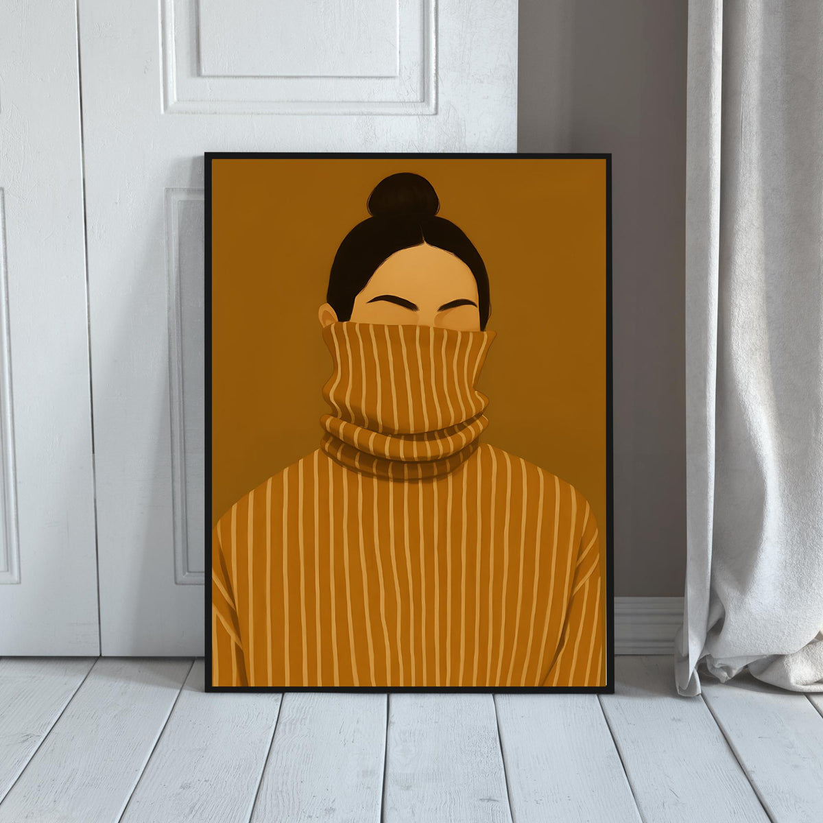 Mustard Girl Wall Art