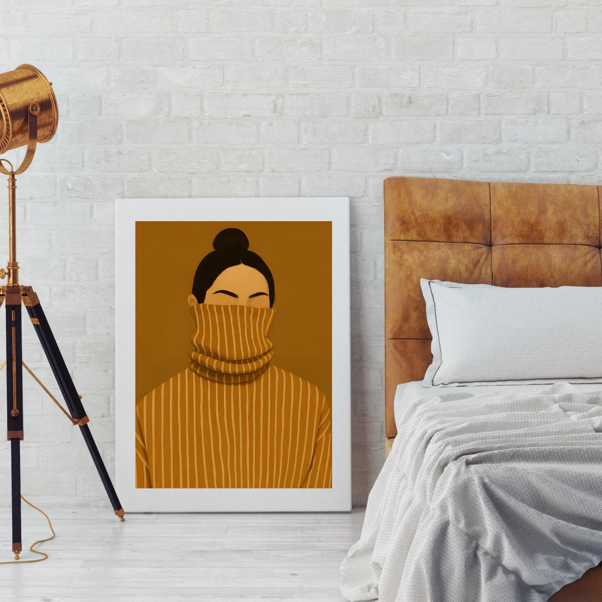 Mustard Girl Wall Art